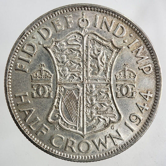 1944 George VI Half-Crown Silver Coin | Very High Grade