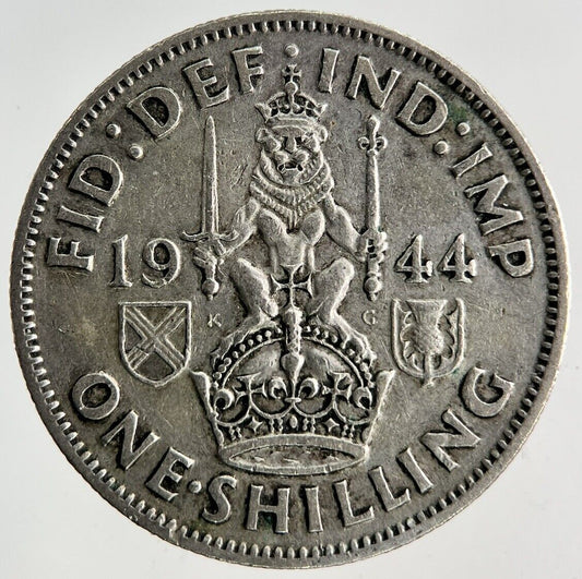1944 George VI Shilling Silver Coin | Fine Collectable Grade