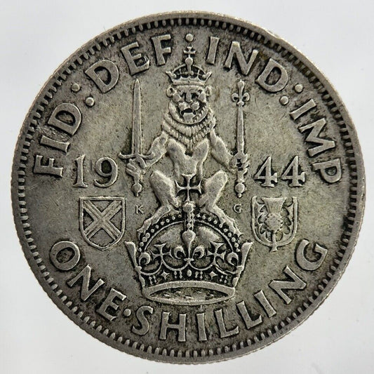 1944 George VI Shilling Silver Coin | Fine Collectable Grade