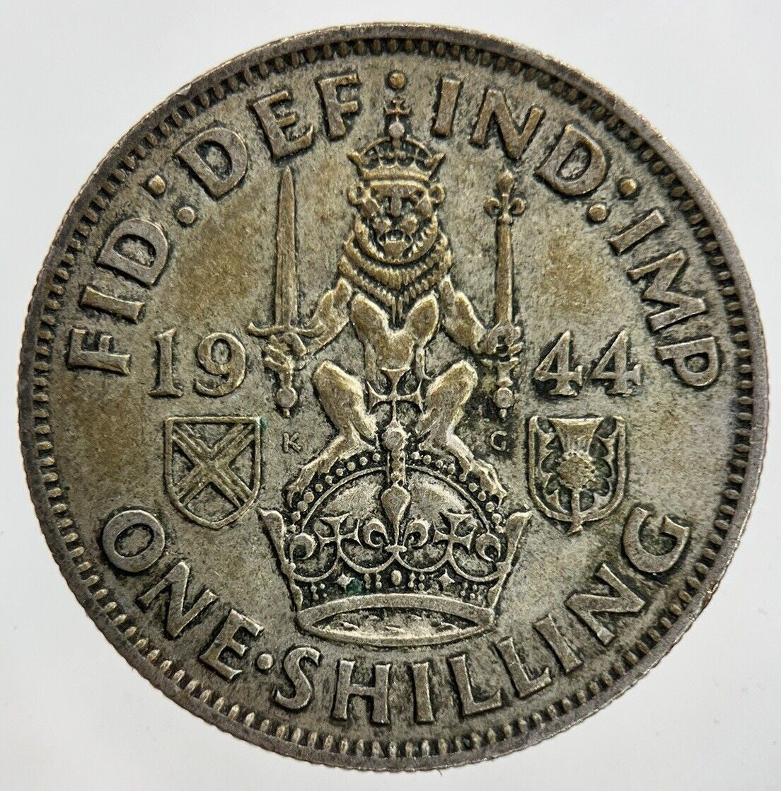 1944 George VI Shilling Silver Coin | Fine Collectable Grade