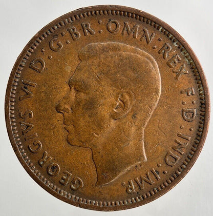 1944 George VI Half-Penny Coin | Fine Collectable Grade