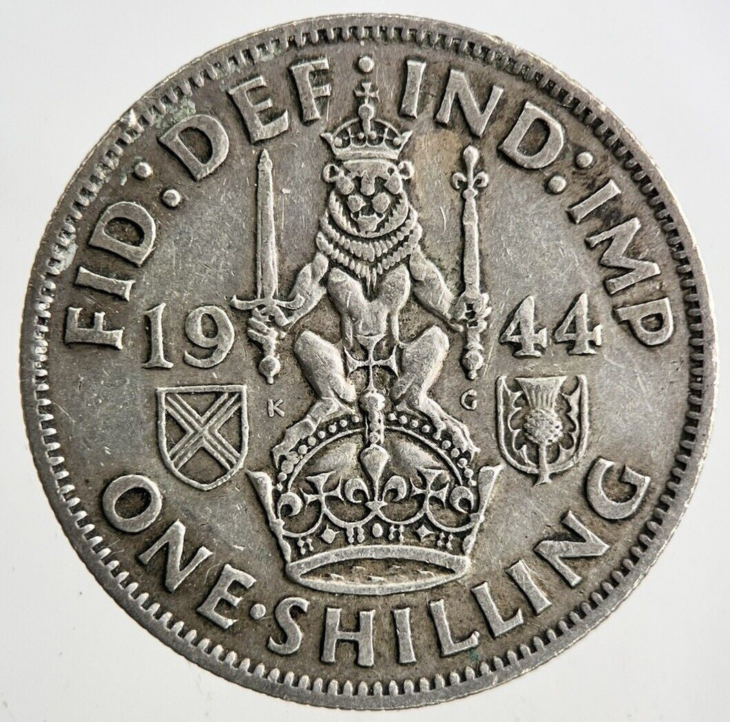 1944 George VI One Shilling Silver Coin | Fine Collectable Grade