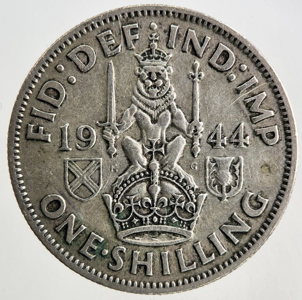 1944 George VI One Shilling Silver Coin | Fine Collectable Grade