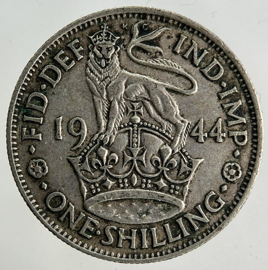 1944 George VI Shilling Silver Coin | Fine Collectable Grade