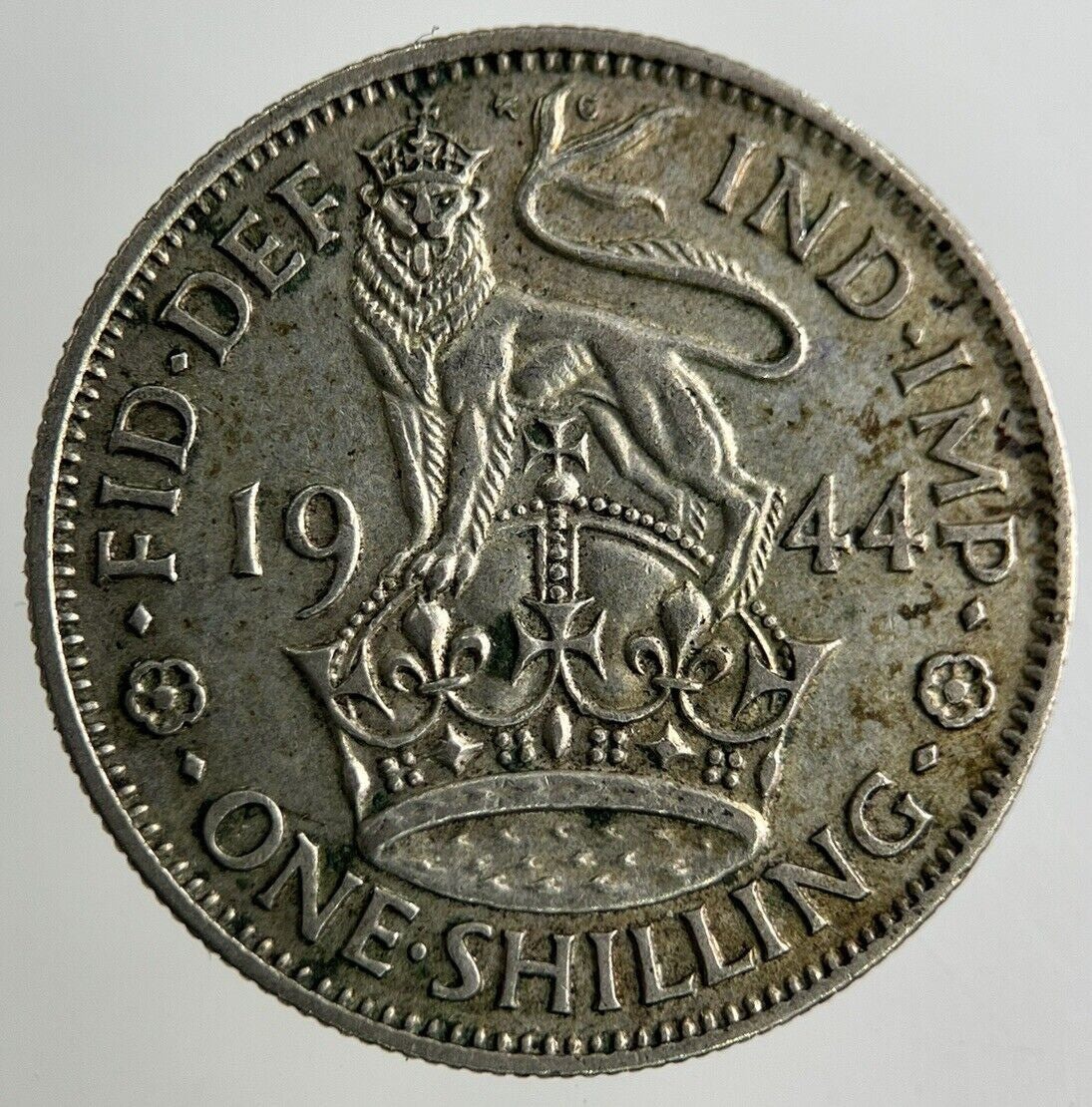 1944 George VI Shilling Silver Coin | Fine Collectable Grade