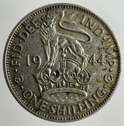 1944 George VI Shilling Silver Coin | Fine Collectable Grade
