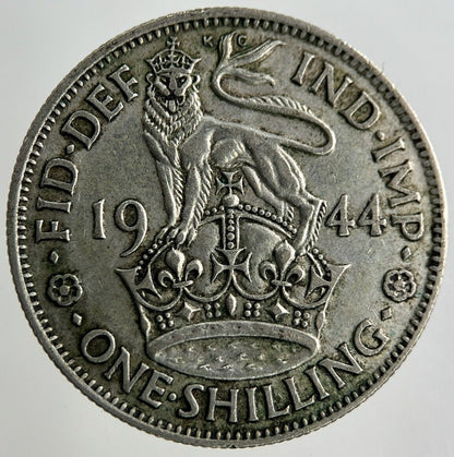 1944 George VI Shilling Silver Coin | Fine Collectable Grade