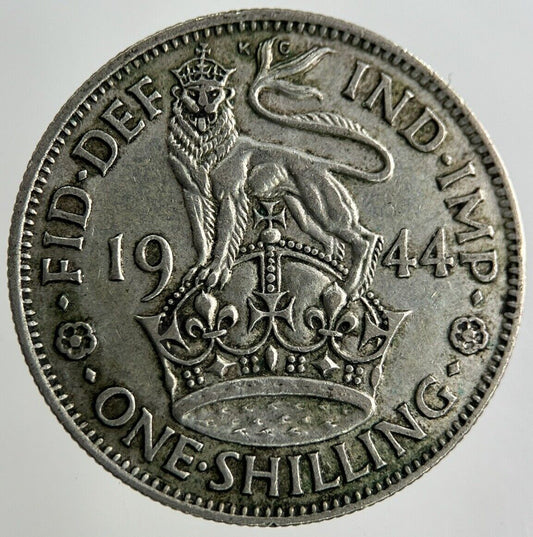 1944 George VI Shilling Silver Coin | Fine Collectable Grade