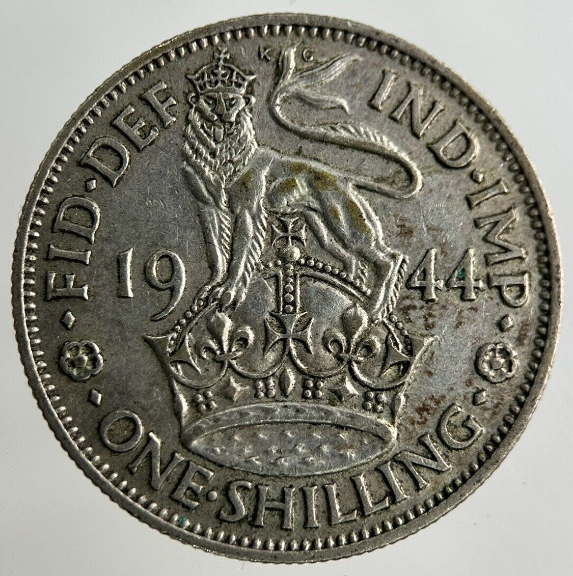 1944 George VI Shilling Silver Coin | Fine Collectable Grade
