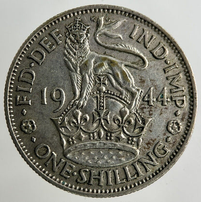 1944 George VI Shilling Silver Coin | Fine Collectable Grade