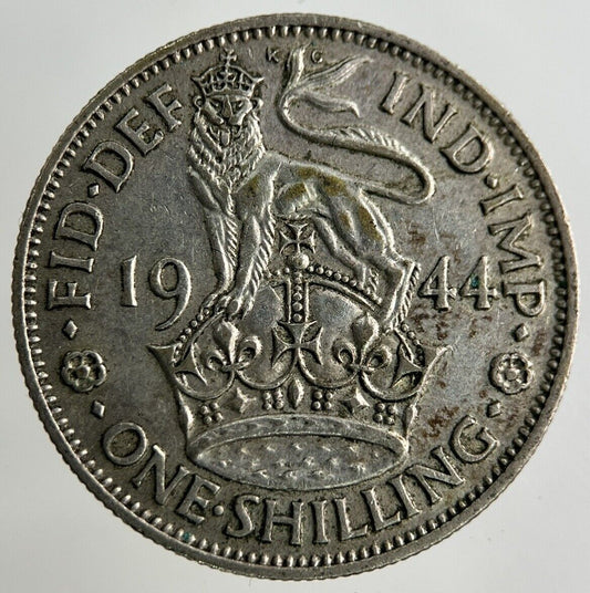 1944 George VI Shilling Silver Coin | Fine Collectable Grade