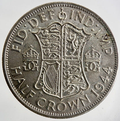 1944 George VI Half-Crown Silver Coin | Very High Grade