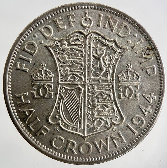 1944 George VI Half-Crown Silver Coin | Very High Grade