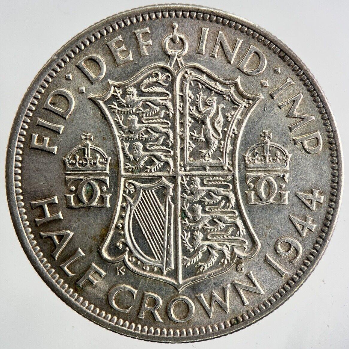 1944 George VI Half-Crown Silver Coin | Very High Grade