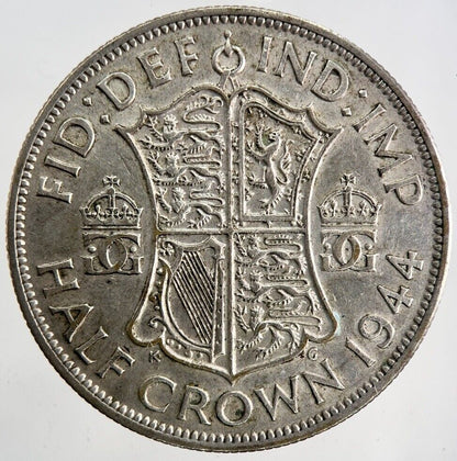 1944 George VI Half-Crown Silver Coin | Very High Grade