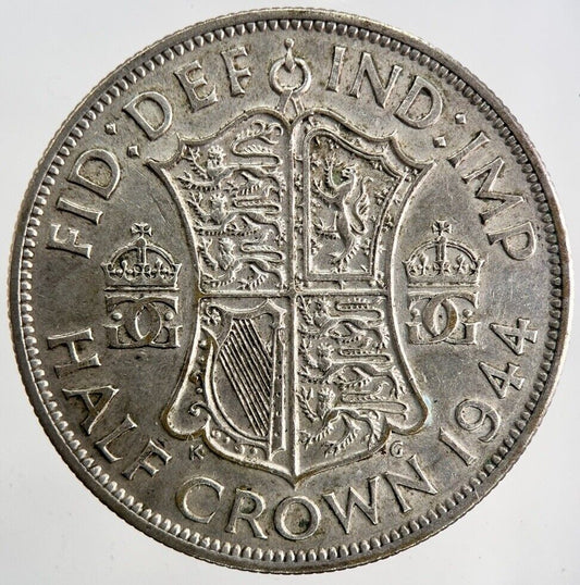 1944 George VI Half-Crown Silver Coin | Very High Grade