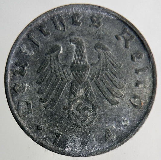 1944 Germany Nazi 10 Pfennig Coin | Very High Grade