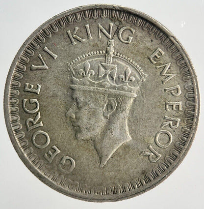 1944 India 1/2 Half Rupee Silver Coin | Fine Collectable Grade | a1927