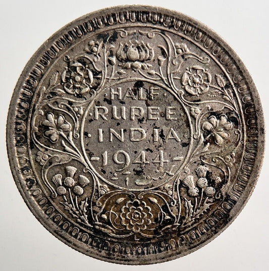 1944 India 1/2 Half Rupee Silver Coin | Very High Grade | a3502