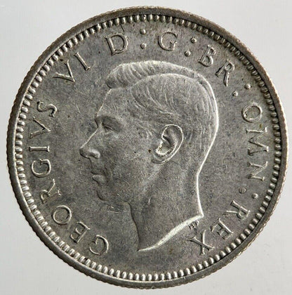 1944 George VI Sixpence Silver Coin | Very High Grade