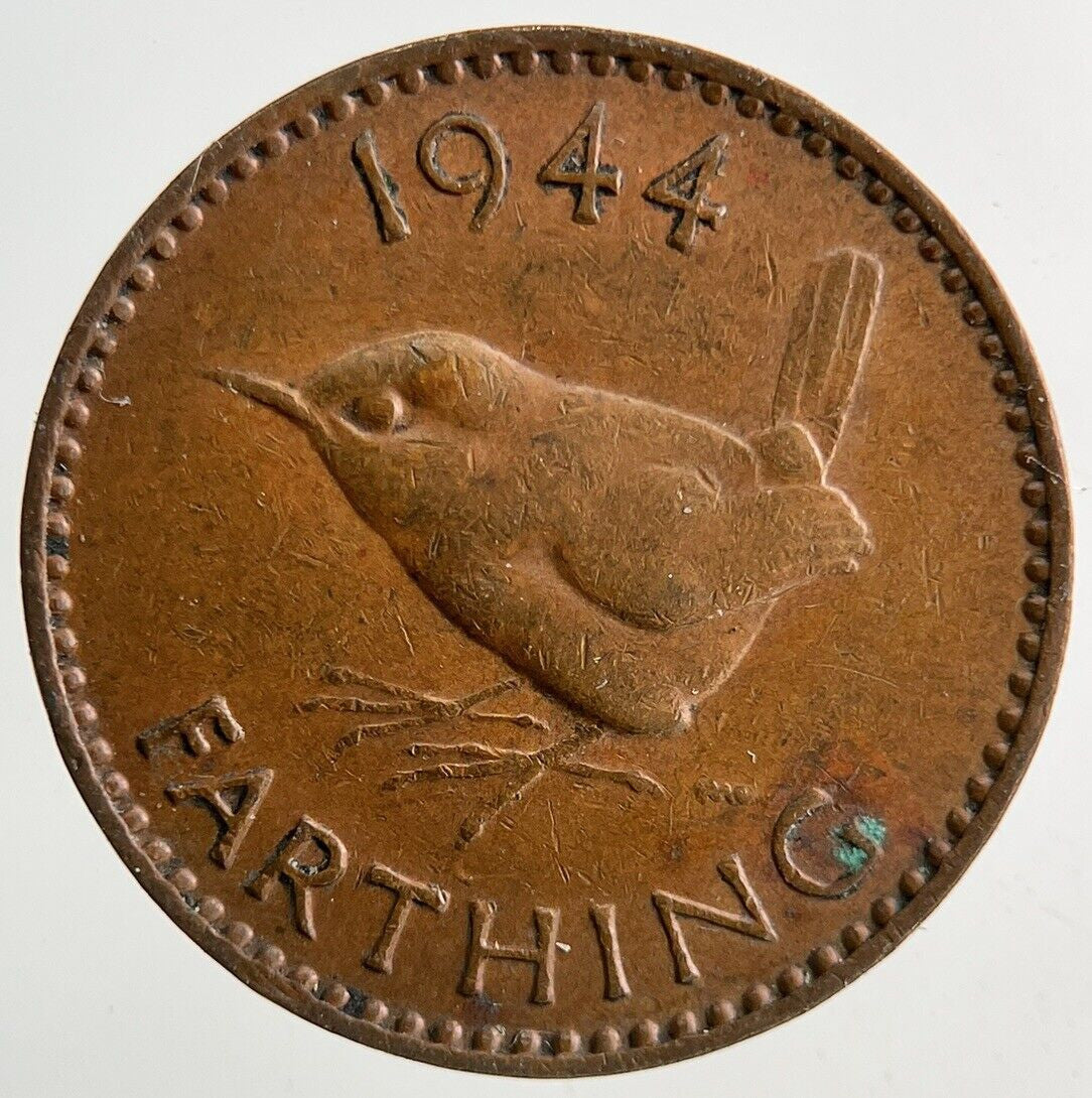 1944 George VI Wren Farthing Coin | Fine Collectable Grade