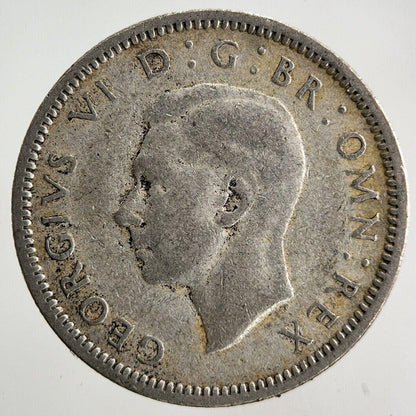 1944 George VI Sixpence Silver Coin | Fine Collectable Grade