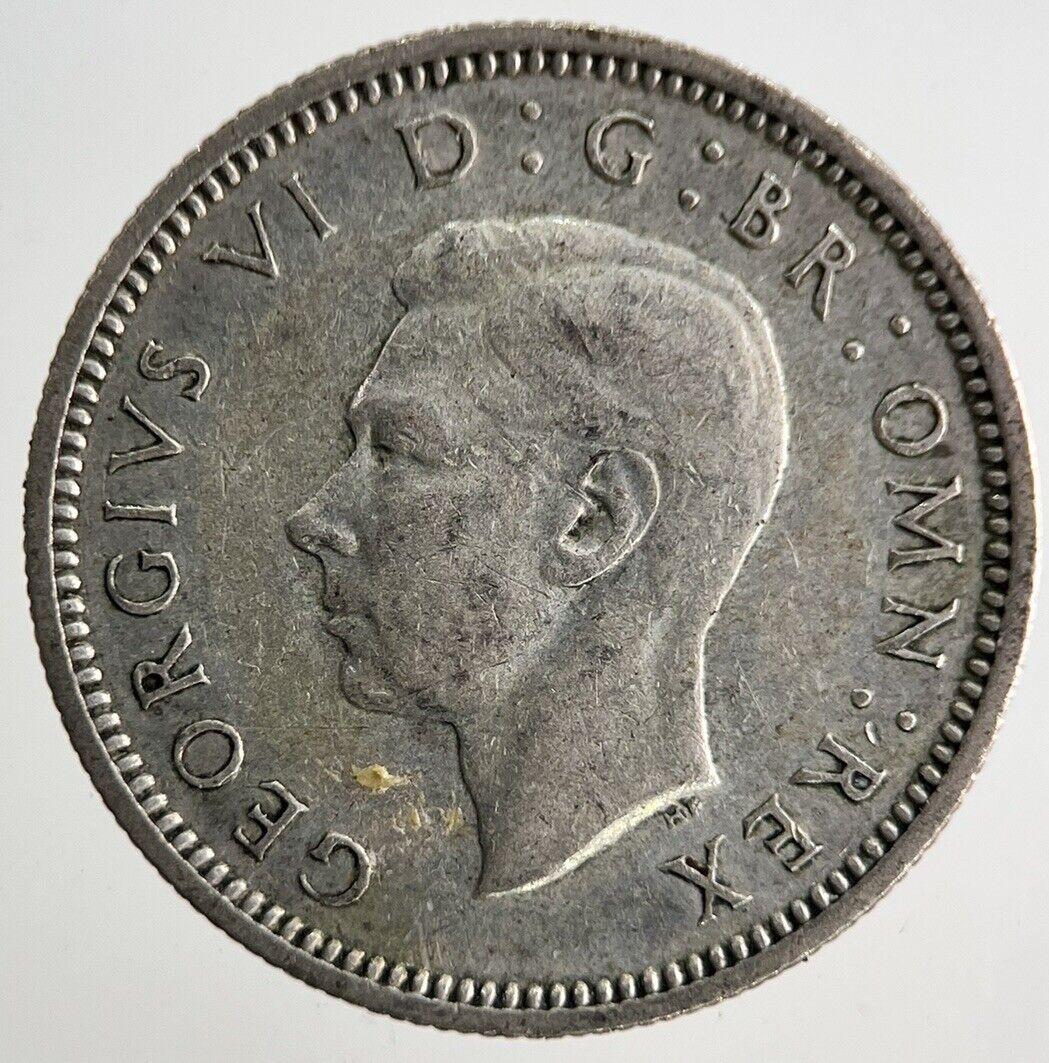 1944 George VI Sixpence Silver Coin | Fine Collectable Grade