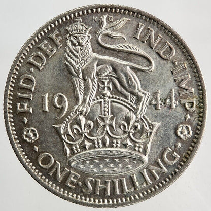 1944 George VI Shilling Silver Coin | Very High Grade