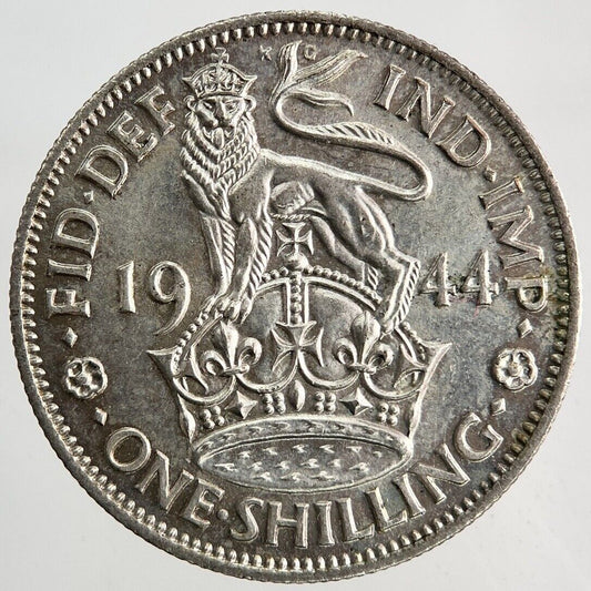 1944 George VI Shilling Silver Coin | Very High Grade