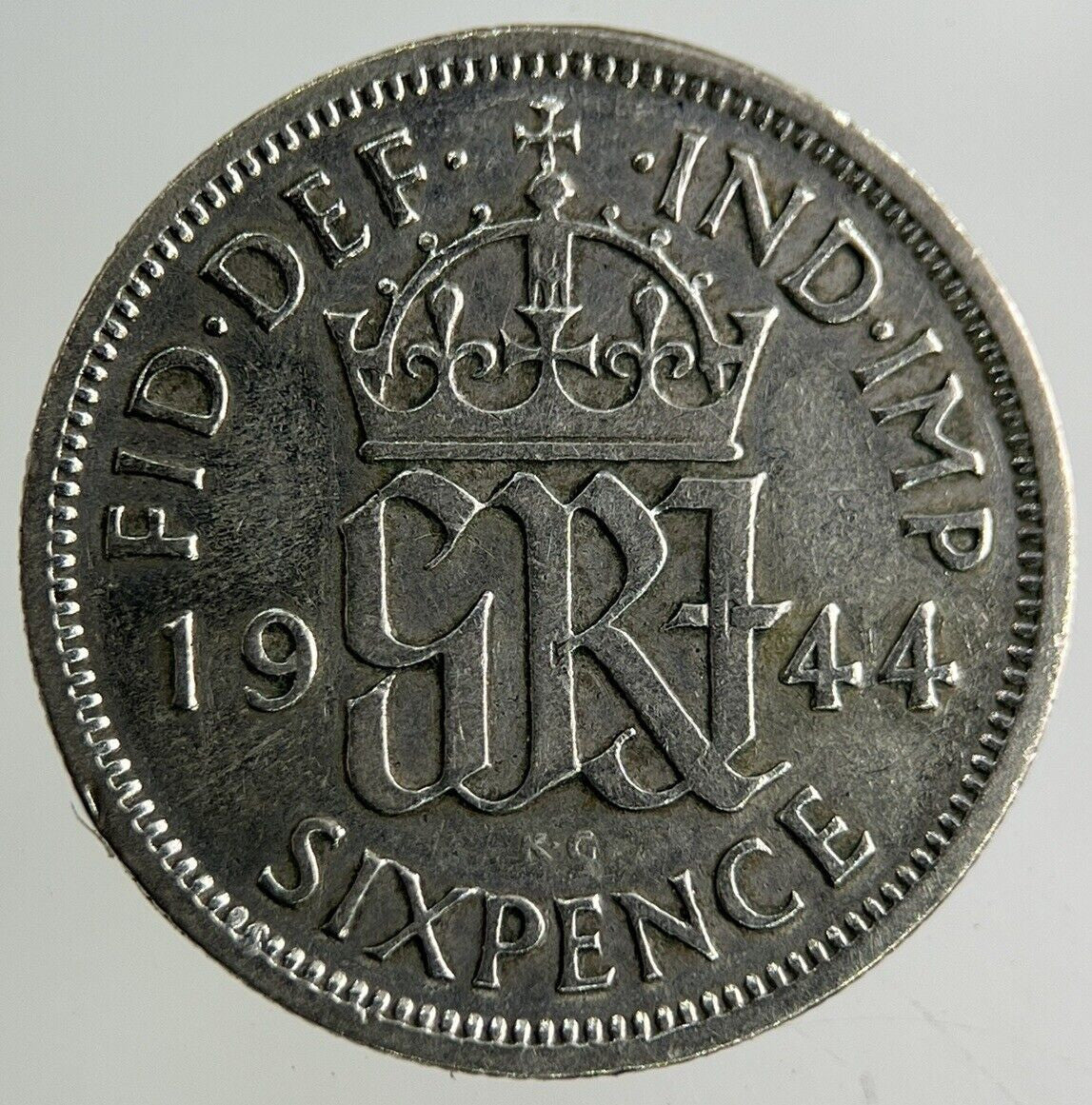 1944 George VI Sixpence Silver Coin | Fine Collectable Grade