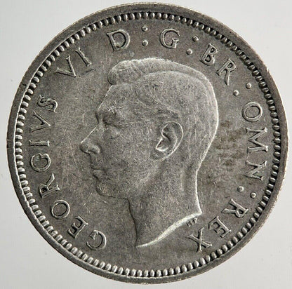 1944 George VI Sixpence Silver Coin | Fine Collectable Grade