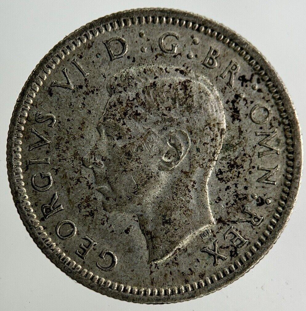 1944 George VI Sixpence Silver Coin | Very High Grade