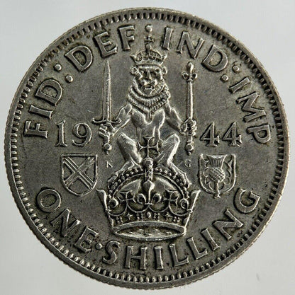 1944 George VI Shilling Silver Coin | Very High Grade