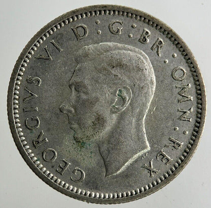 1944 George VI Sixpence Silver Coin | Fine Collectable Grade
