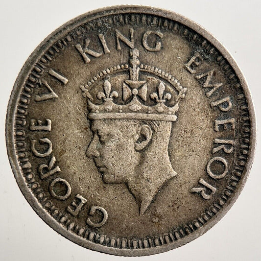 1944 India 1/4 Quarter Rupee Silver Coin | Fine Collectable Grade | a3509