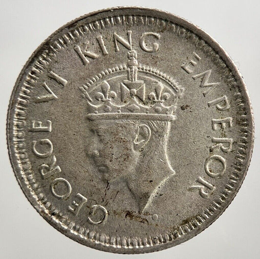 1944 India 1/4 Quarter Rupee Silver Coin | Very High Grade | a2714