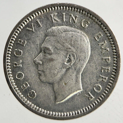 1944 New Zealand Threepence Silver Coin | Very High Grade