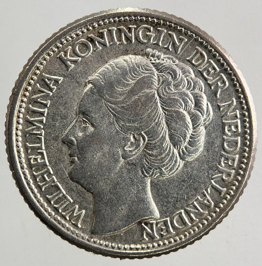 1944 Netherlands 25 Cents Silver Coin | Very High Grade
