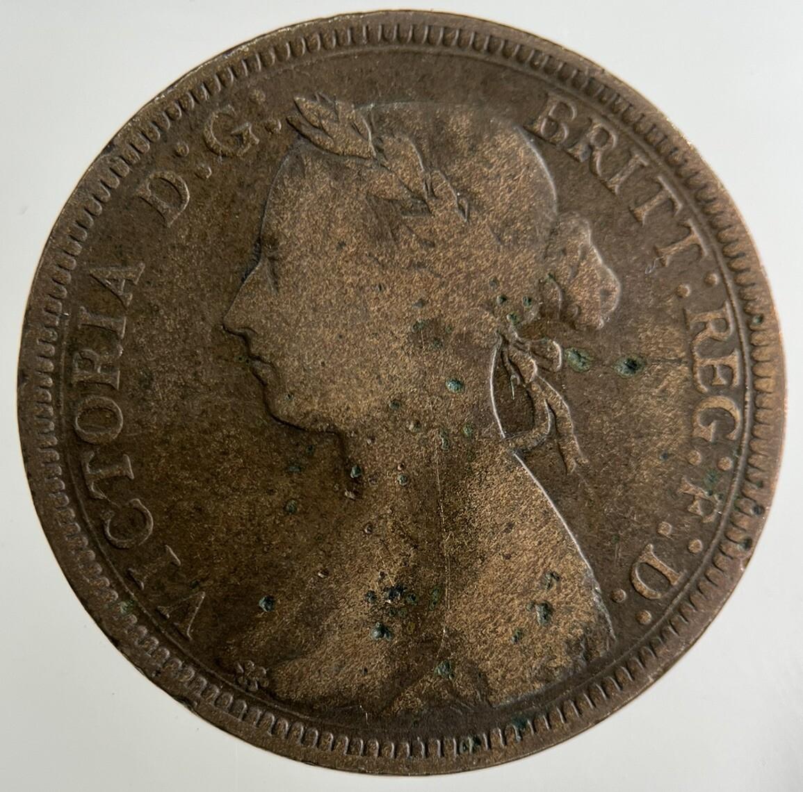 1889 Victoria Half-Penny Coin | Collectable Grade