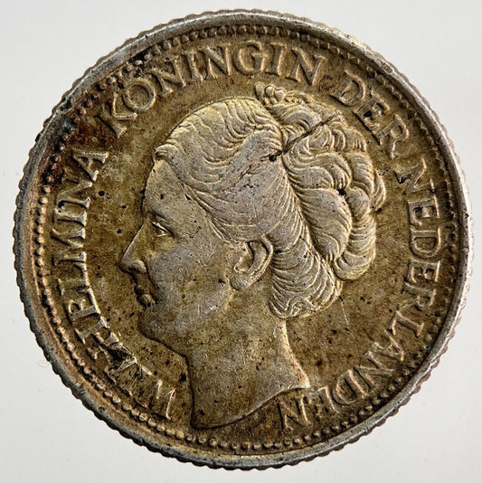1944 Netherlands 25 Cents Silver Coin | Very High Grade
