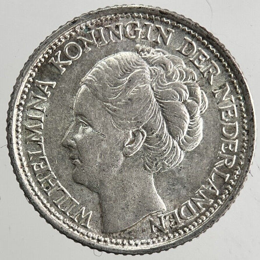 1944 Netherlands 10 Cents Silver Coin | Very High Grade