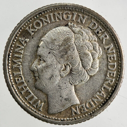 1944 Netherlands 25 Cents Silver Coin | Fine Collectable Grade