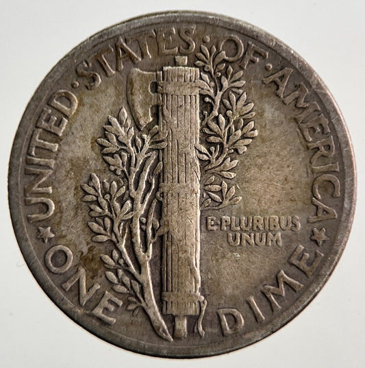 1944 US USA Mercury Dime Silver Coin | Fine Collectable Grade