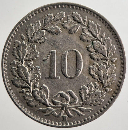 1944 Switzerland Swiss 10 Rappen Coin | Very High Grade | a8385
