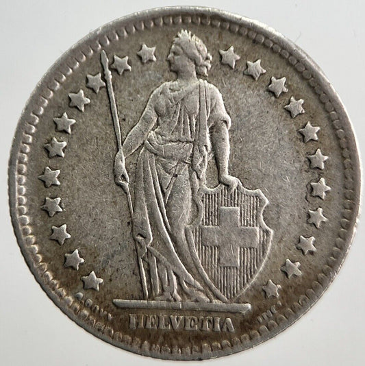 1944 Switzerland Swiss 1 One Franc Silver Coin | Fine Collectable Grade | a7266