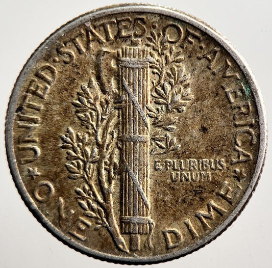 1944 US USA Mercury Dime Silver Coin | Fine Collectable Grade | a3556