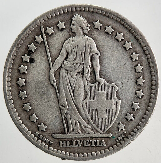 1944 Switzerland Swiss 1 Franc Silver Coin | Very High Grade