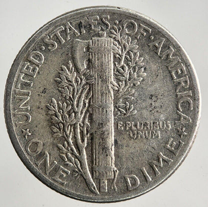 1944 US USA Mercury One Dime Silver Coin | Fine Collectable Grade