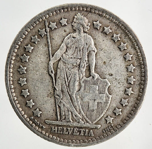 1944 Switzerland Swiss 1 Franc Silver Coin | Fine Collectable Grade