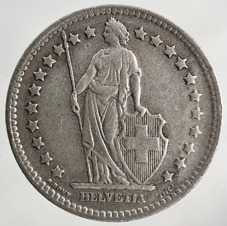1944 Switzerland Swiss 1 Franc Silver Coin | Fine Collectable Grade